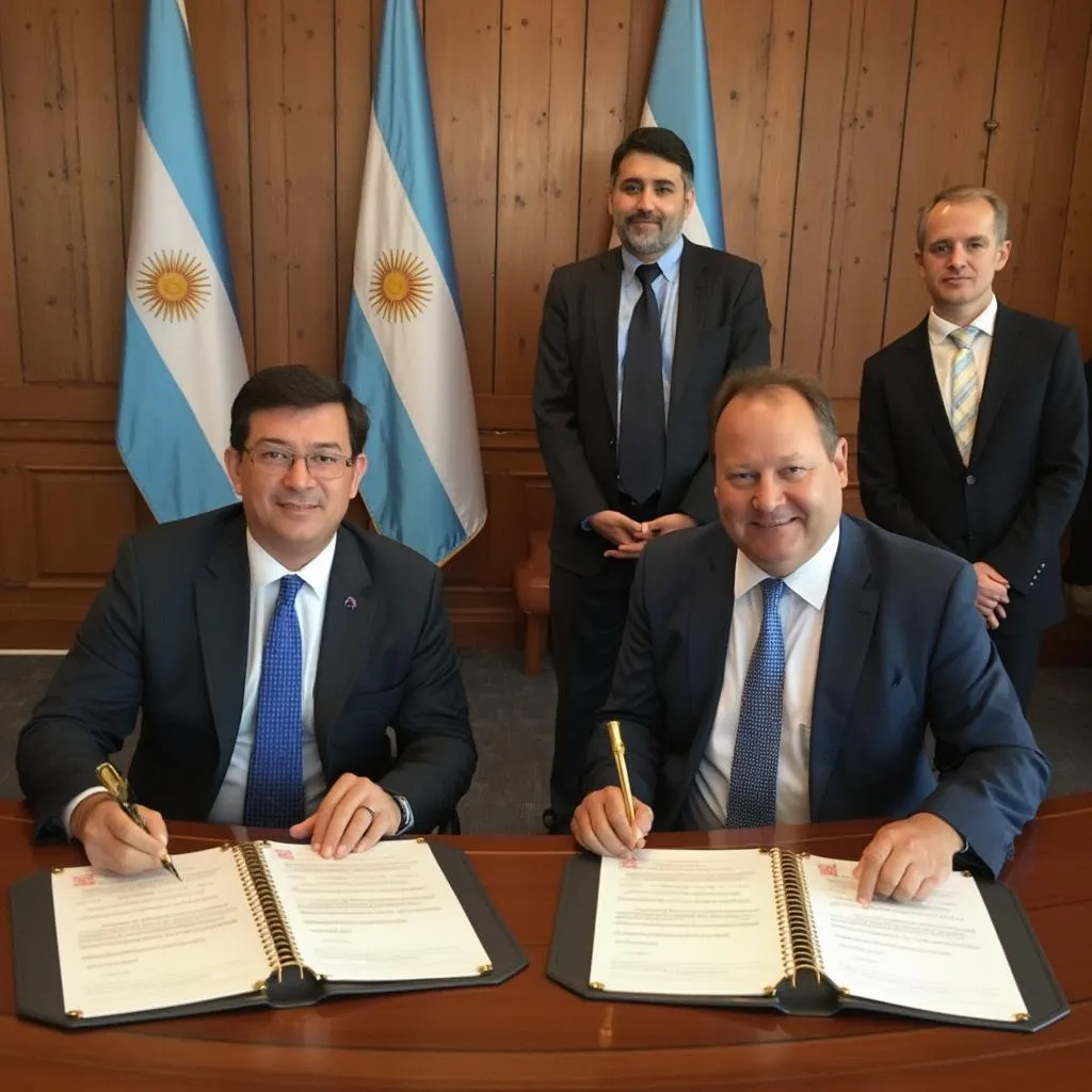Firma de acuerdos